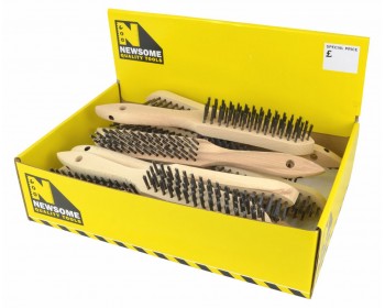 Box of 4 Row Stainless Steel Wire Brushes